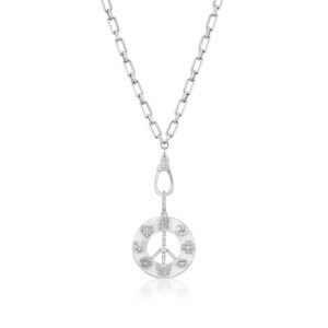 Peace & Love Manifestation Medallion Necklace - 30"